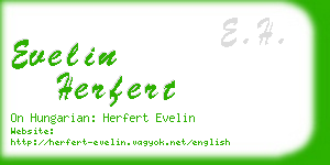 evelin herfert business card